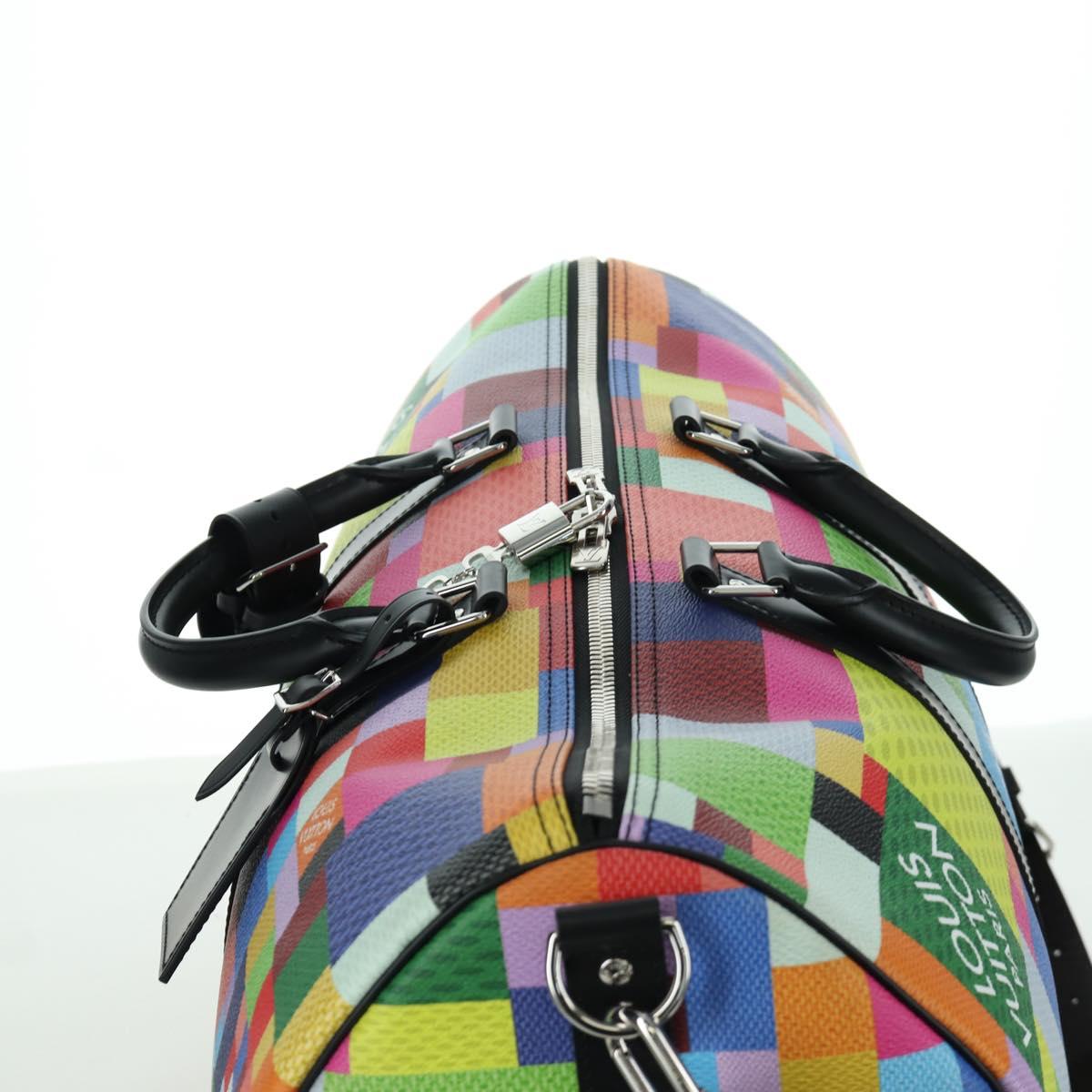 LOUIS VUITTON Damier Graffiti 3D Keepall Bandouliere 50 N50019 LV Auth LNZ783SM