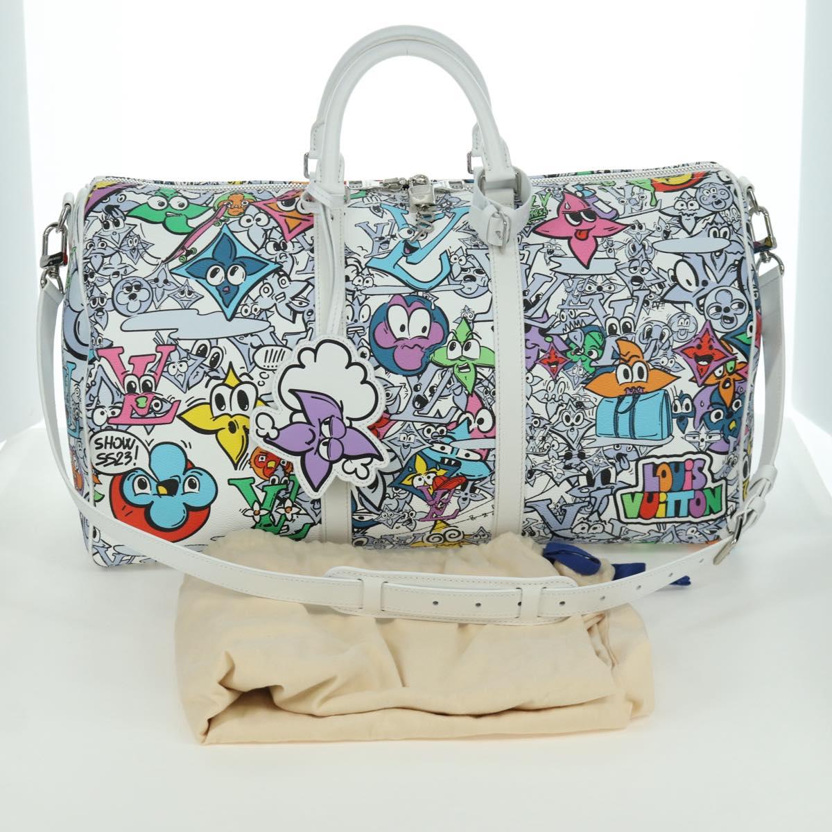LOUIS VUITTON Monogram Comics Keepall Bandouliere 50 Bag M21863 LV Auth LNZ784SM