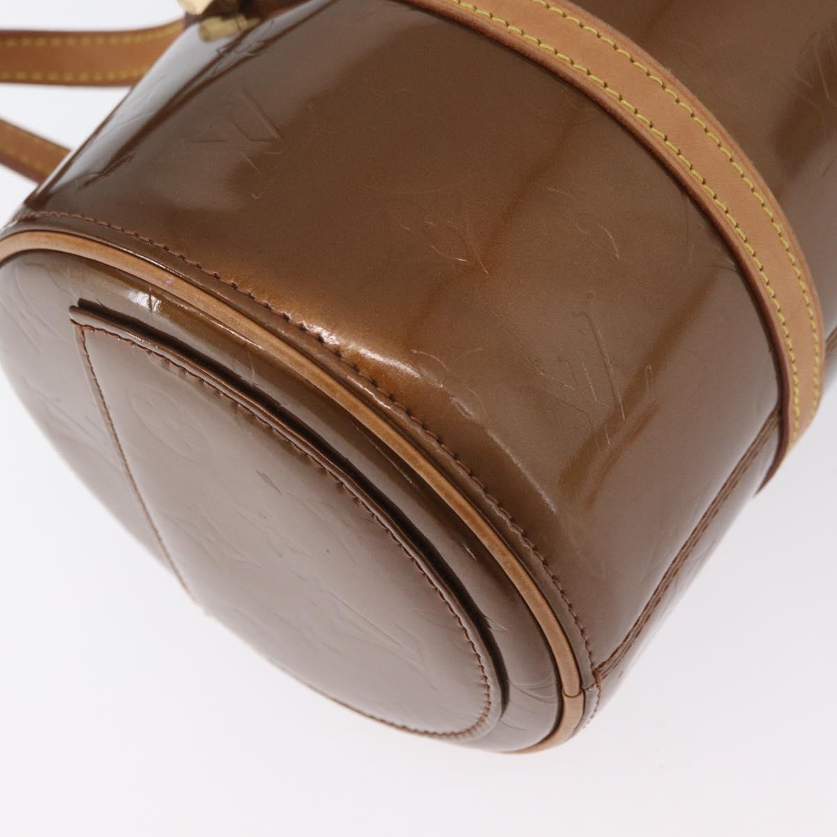 LOUIS VUITTON Monogram Vernis Bedford Hand Bag Bronze M91131 LV Auth LNZ786A
