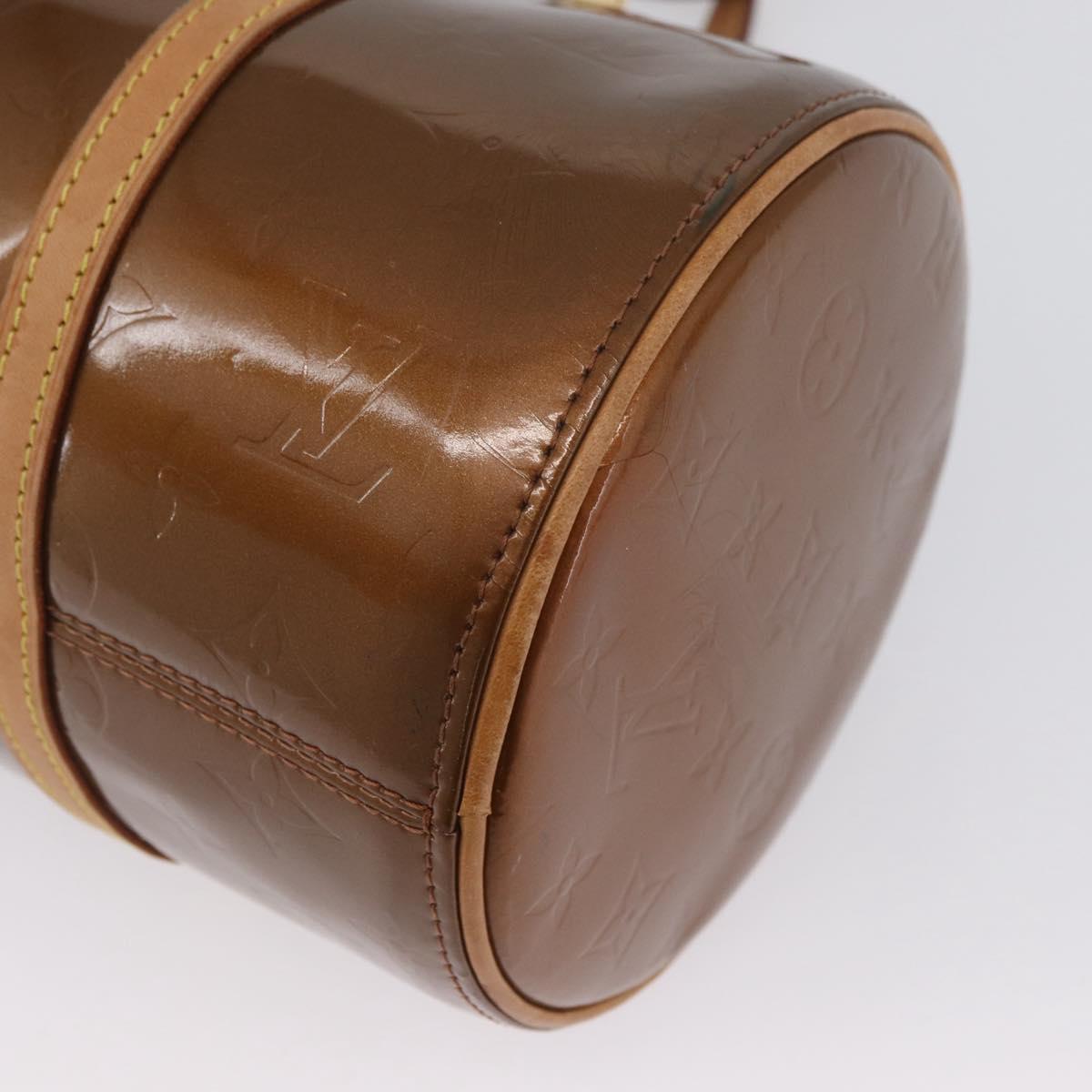 LOUIS VUITTON Monogram Vernis Bedford Hand Bag Bronze M91131 LV Auth LNZ786A