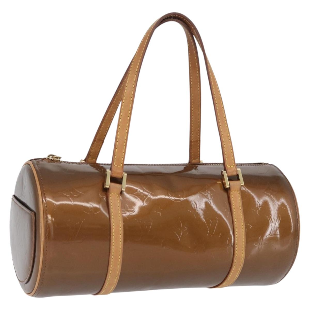 LOUIS VUITTON Monogram Vernis Bedford Hand Bag Bronze M91131 LV Auth LNZ786A