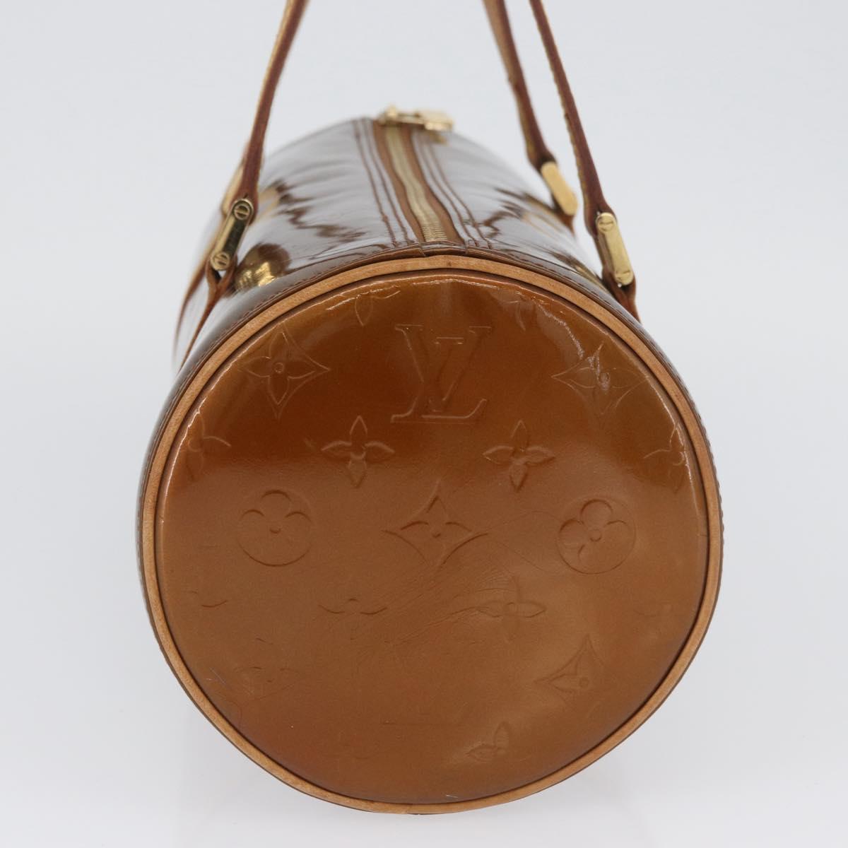 LOUIS VUITTON Monogram Vernis Bedford Hand Bag Bronze M91131 LV Auth LNZ786A