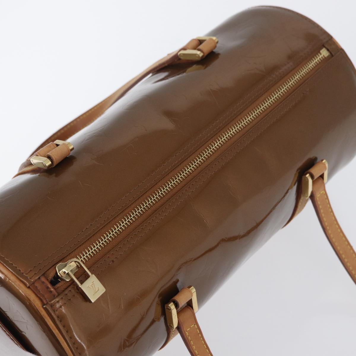 LOUIS VUITTON Monogram Vernis Bedford Hand Bag Bronze M91131 LV Auth LNZ786A