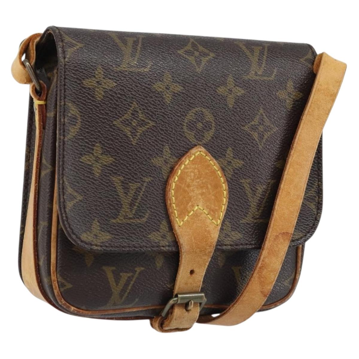 LOUIS VUITTON Monogram Cartouchiere PM Shoulder Bag M51254 LV Auth LNZ809
