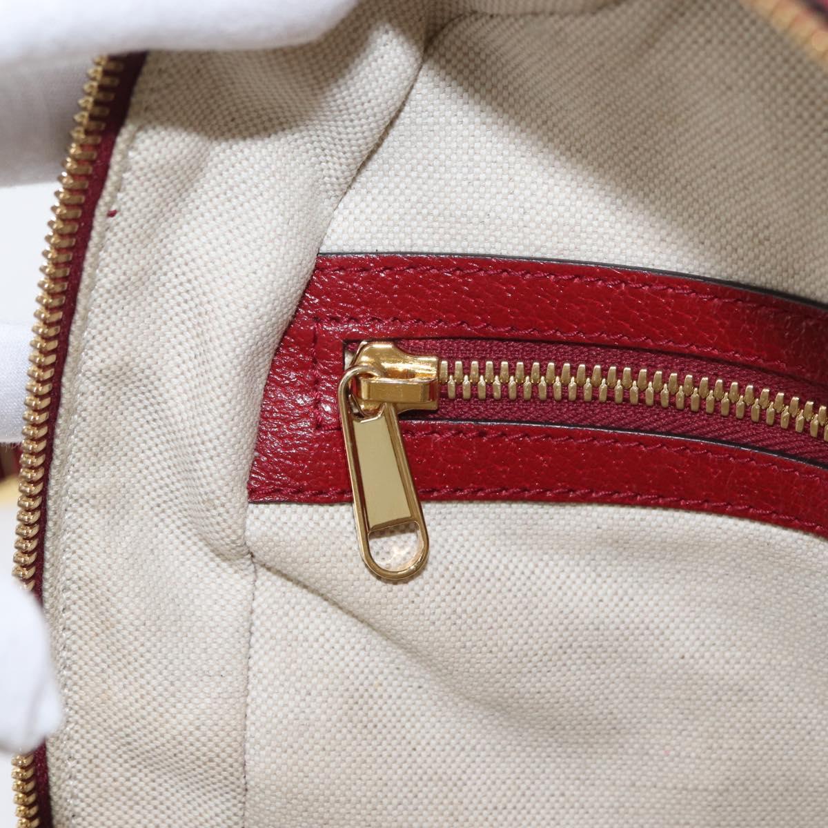 GUCCI Micro GG Supreme Doraemon Backpack PVC Beige Gold 647816 Auth LNZ825SAM