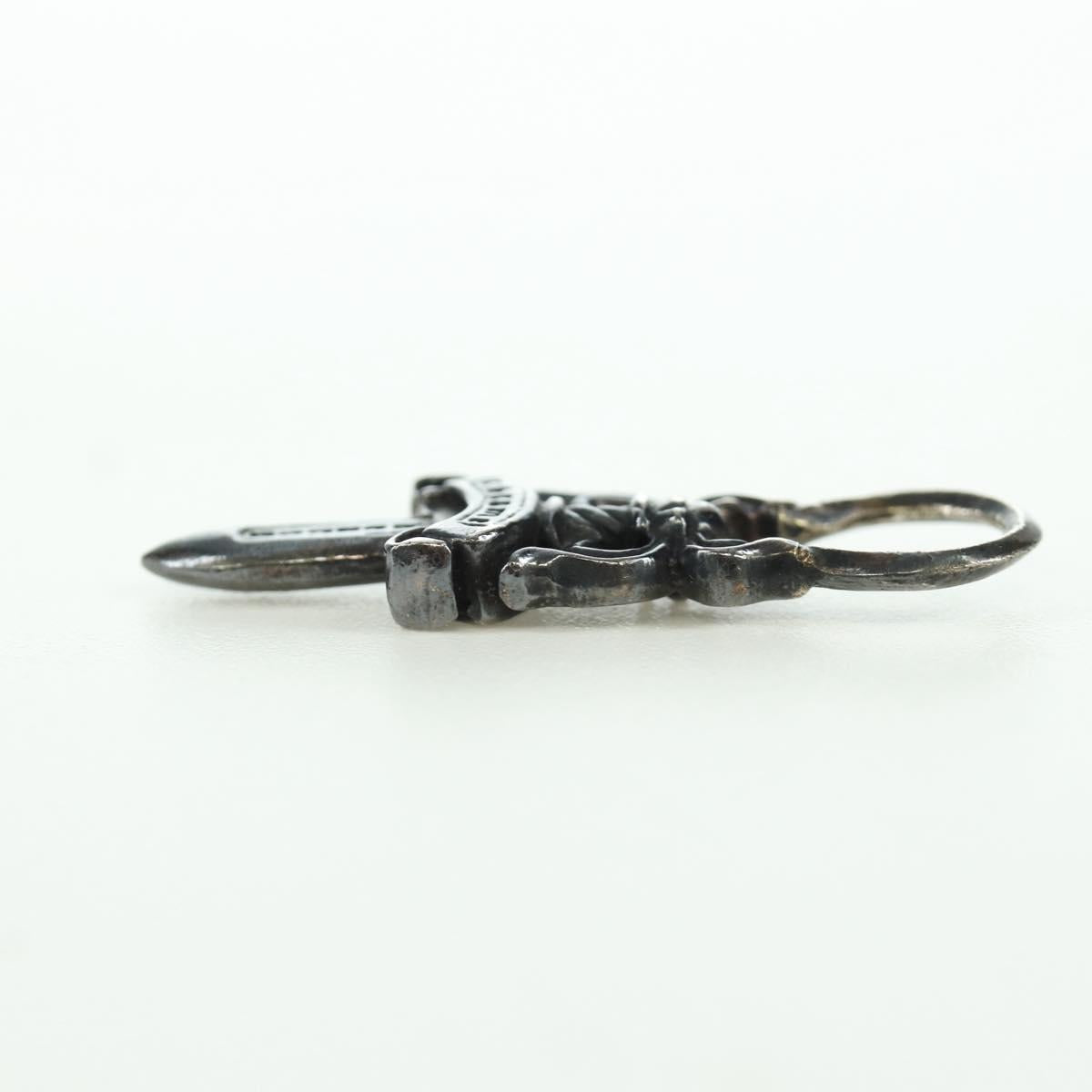 Chrome Hearts Dagger Pendant Top Ag925 Silver Auth LNZ831SAV