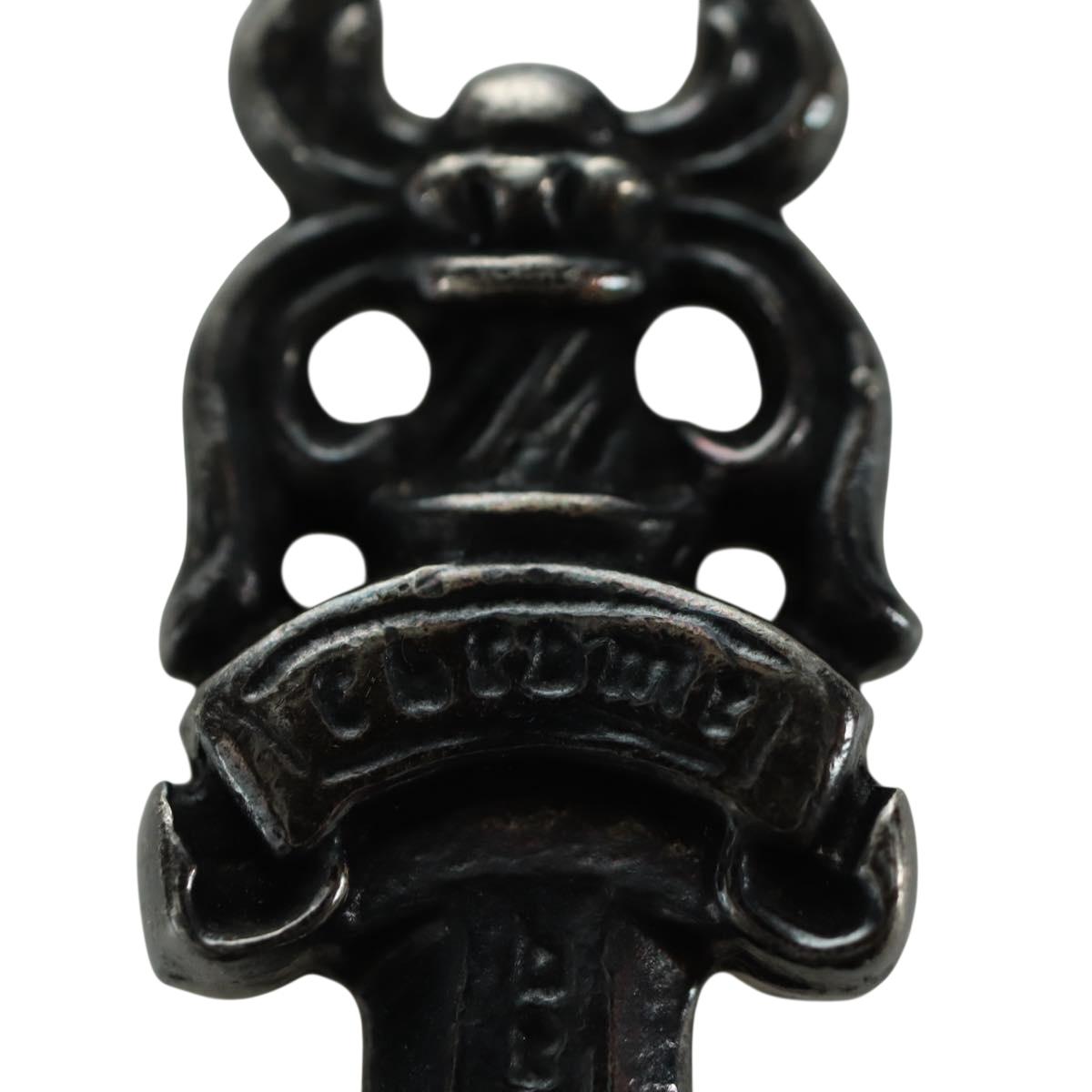 Chrome Hearts Dagger Pendant Top Ag925 Silver Auth LNZ831SAV