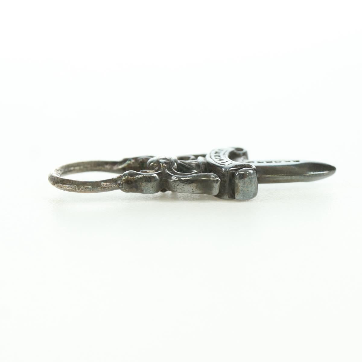 Chrome Hearts Dagger Pendant Top Ag925 Silver Auth LNZ832SAV