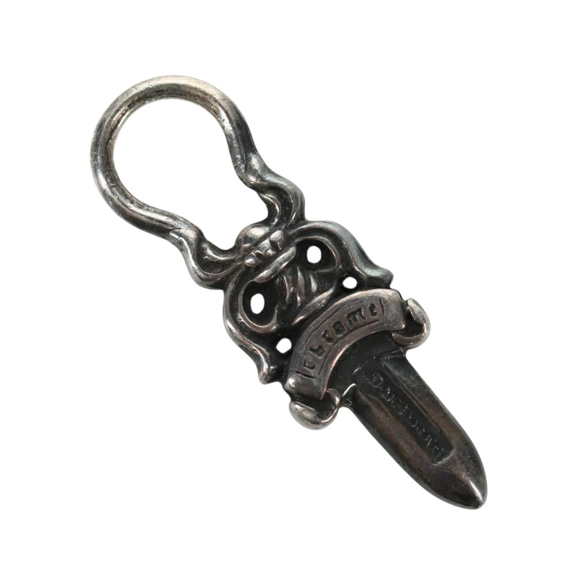 Chrome Hearts Dagger Charm Pendant Top Ag925 Silver Auth LNZ833SAV