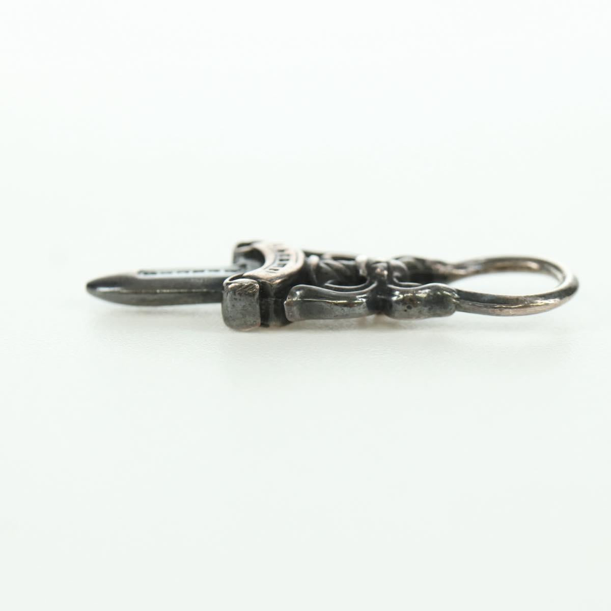 Chrome Hearts Dagger Charm Pendant Top Ag925 Silver Auth LNZ833SAV