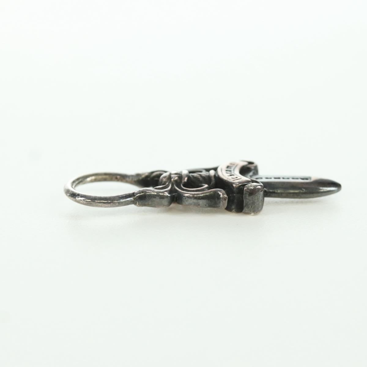 Chrome Hearts Dagger Charm Pendant Top Ag925 Silver Auth LNZ833SAV