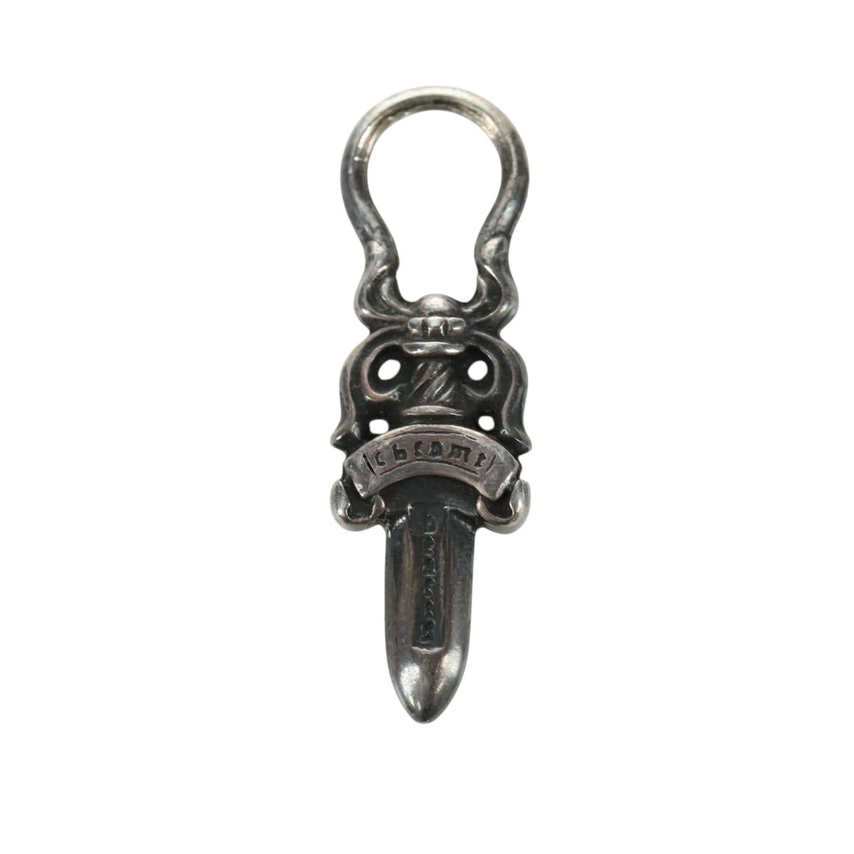 Chrome Hearts Dagger Charm Pendant Top Ag925 Silver Auth LNZ833SAV