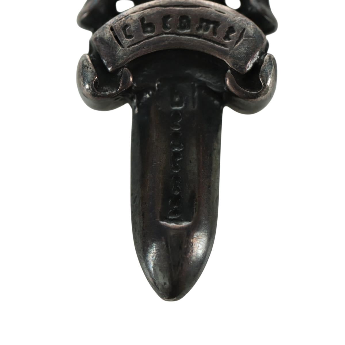 Chrome Hearts Dagger Charm Pendant Top Ag925 Silver Auth LNZ833SAV