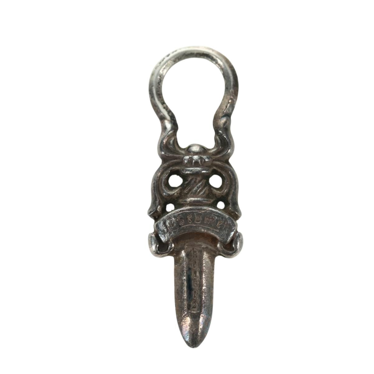 Chrome Hearts Dagger Pendant Top Ag925 Silver Auth LNZ834SAV