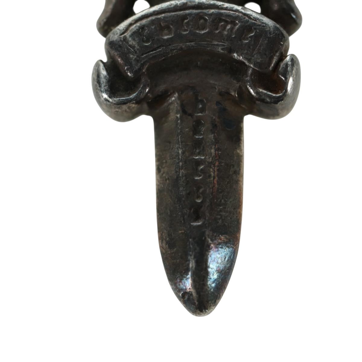 Chrome Hearts Dagger Pendant Top Ag925 Silver Auth LNZ834SAV