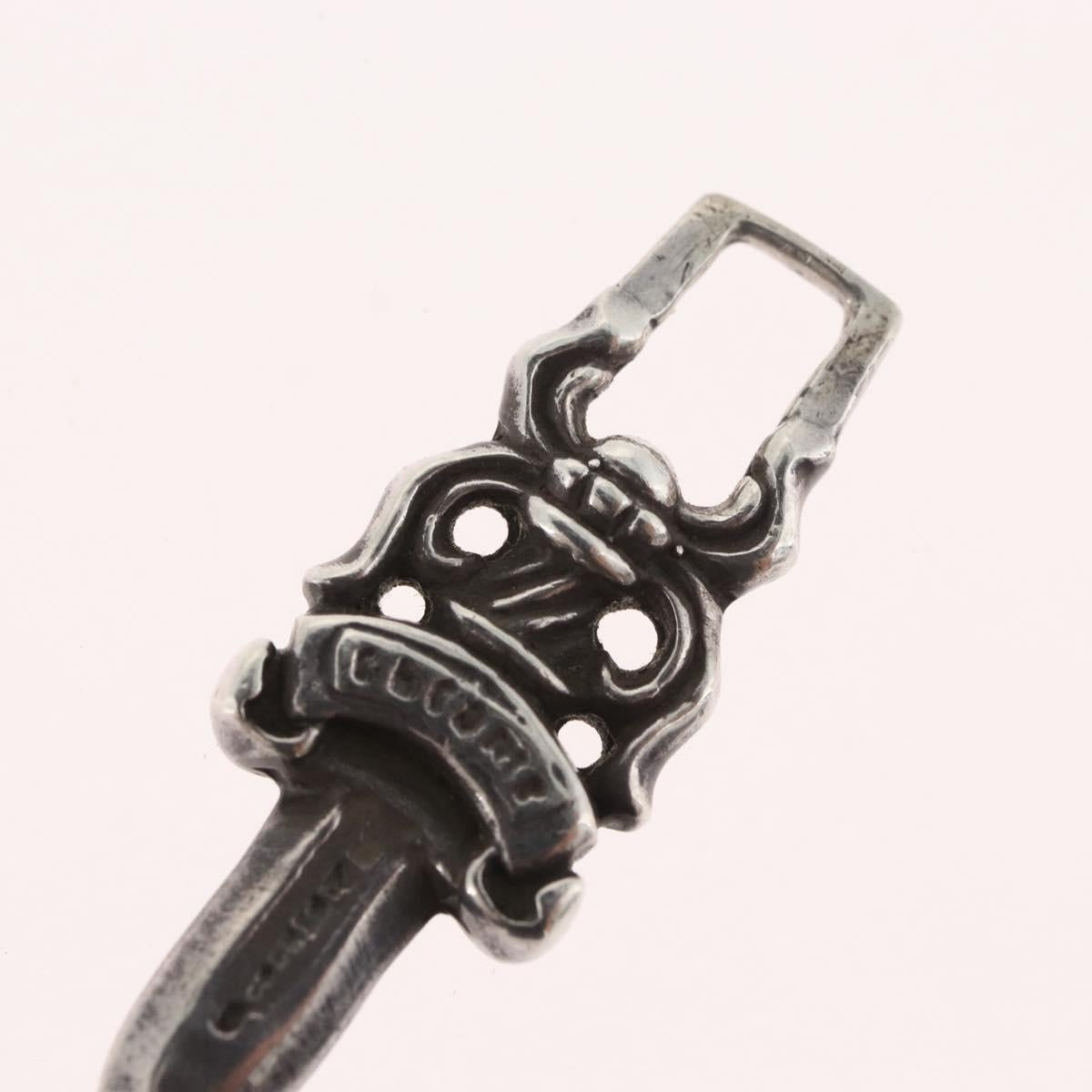 Chrome Hearts Dagger Charm Pendant Top Ag925 Silver Auth LNZ835SAV