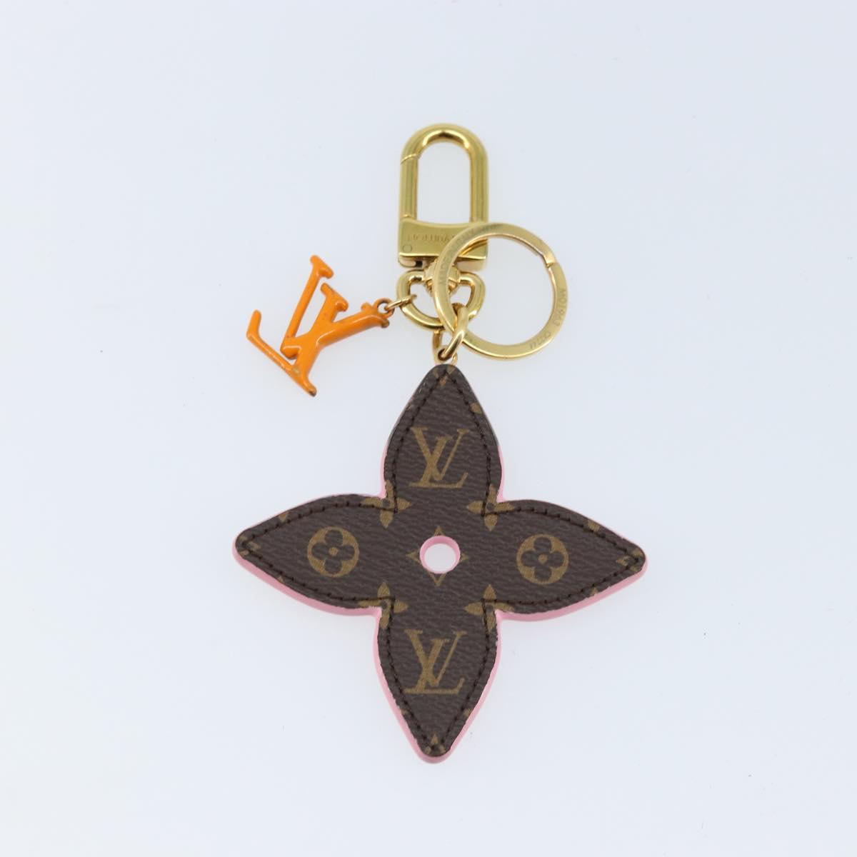 LOUIS VUITTON Monogram LV Pop Flower Bag Charm Pink M01963 Auth LNZ838A