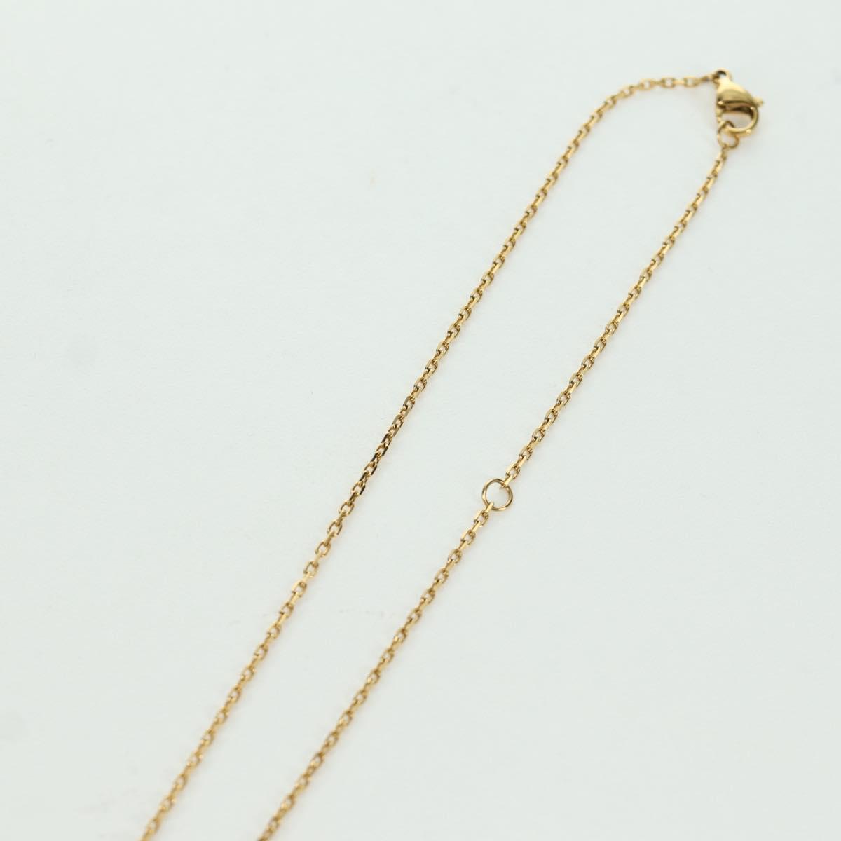 HERMES Au Maiyon Chaine d'Ancre Necklace metal Gold Auth LNZ841M