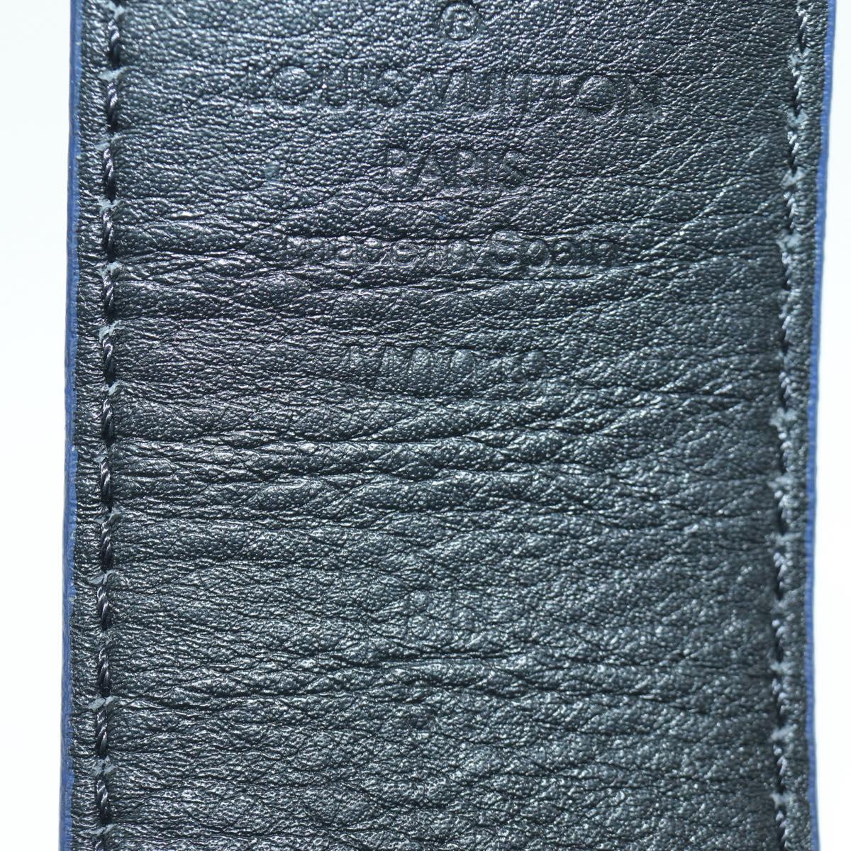 LOUIS VUITTON Damier Graphite Ceinture LV Printed Initials 40.2"" Auth LNZ847M