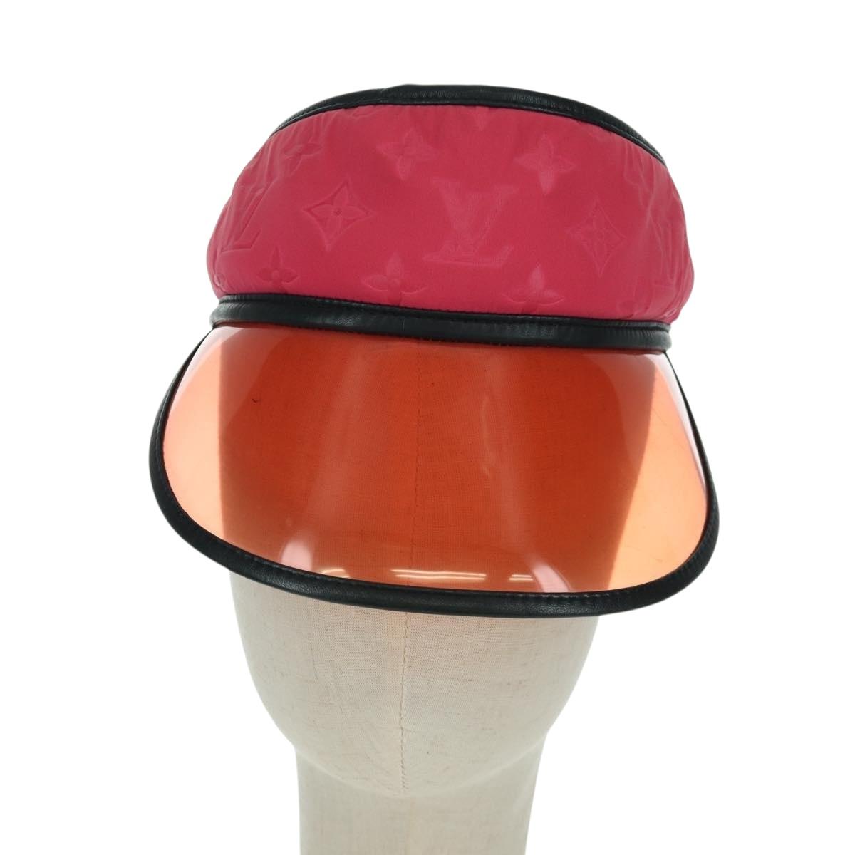 LOUIS VUITTON Monogram Sun Visor Pink LV Auth LNZ848V