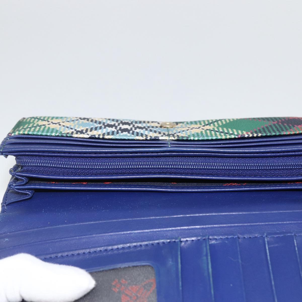 Vivienne Westwood Long Wallet PVC Multicolor Gold Auth LNZ856