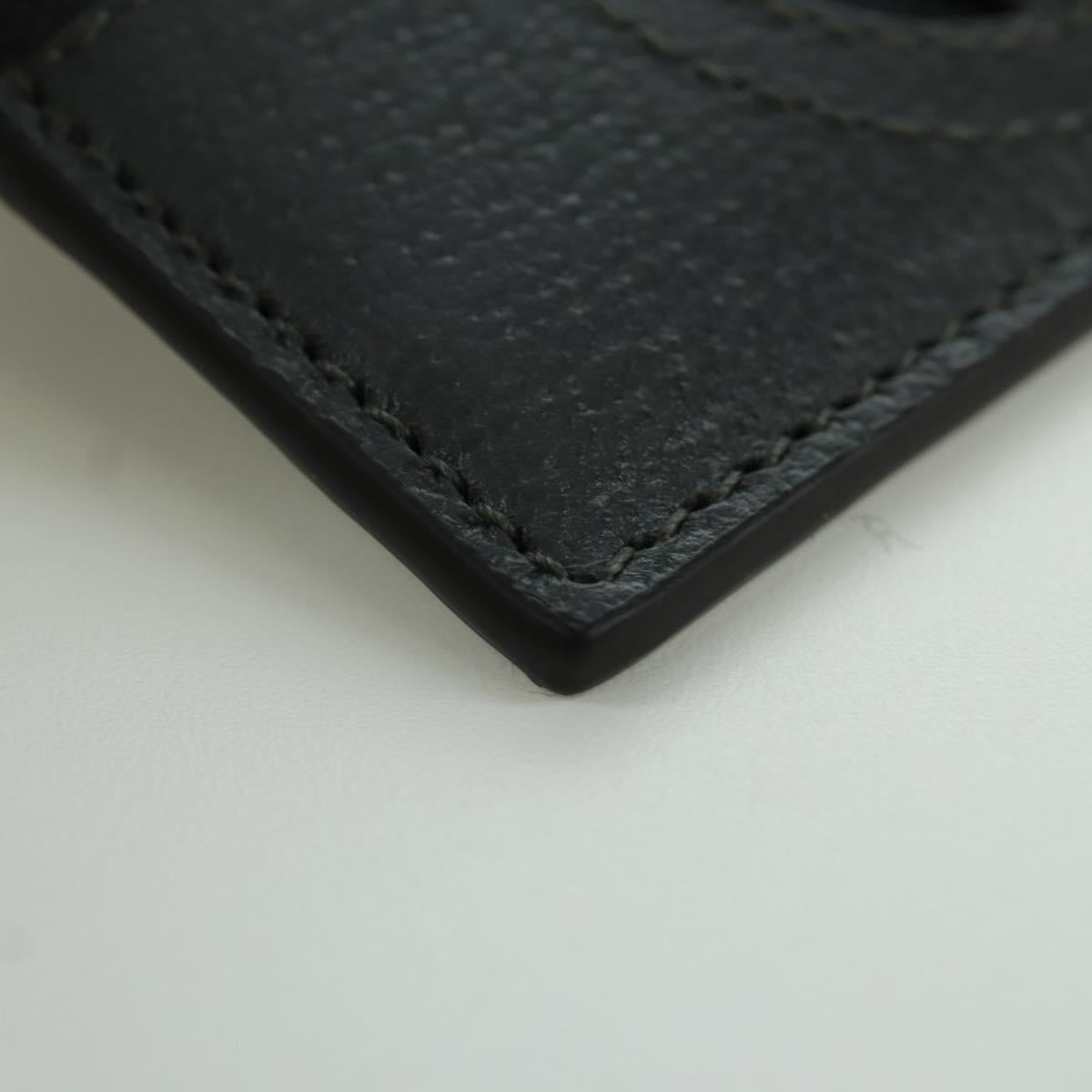 GUCCI GG Supreme Card Case PVC Black Auth LNZ857V