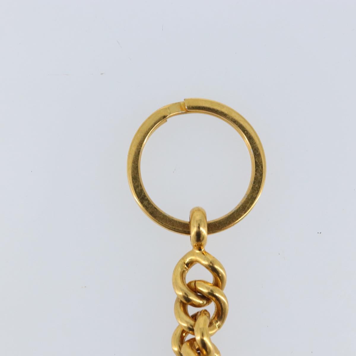 CHANEL COCO Mark Key Holder metal Gold Tone CC Auth LNZ859V