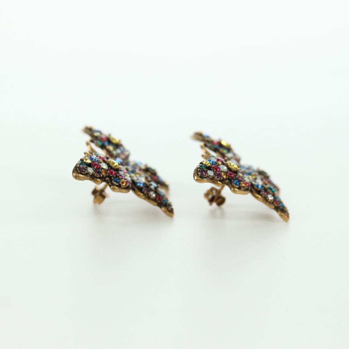 GUCCI Pierce Earring metal Multicolor Auth LNZ860V