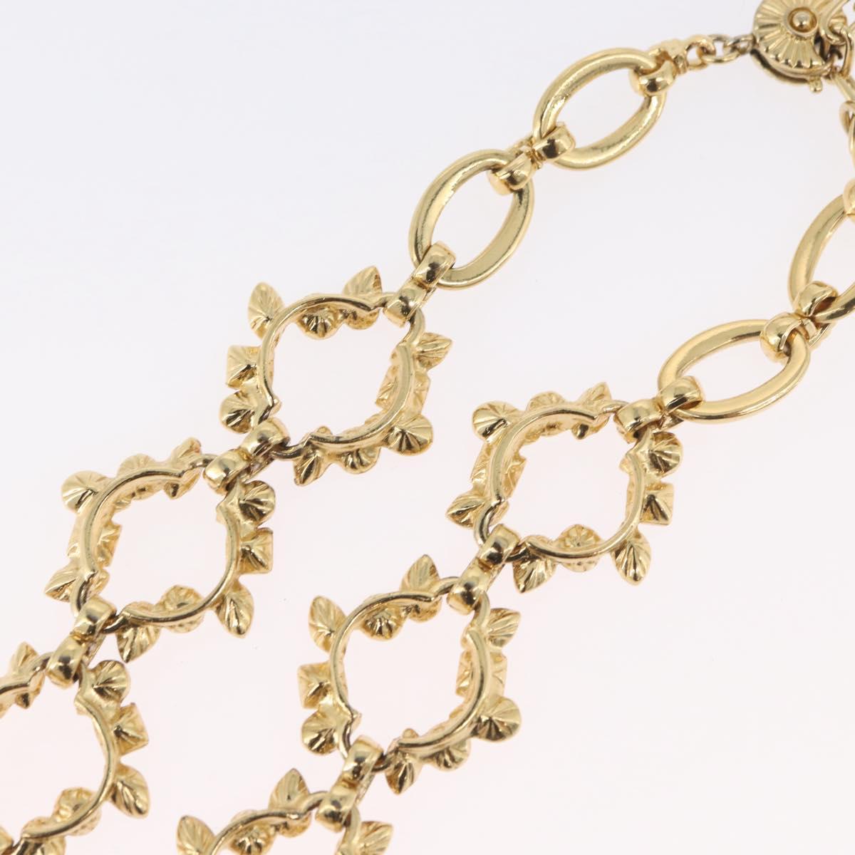 SAINT LAURENT Necklace metal Gold Tone Auth LNZ864