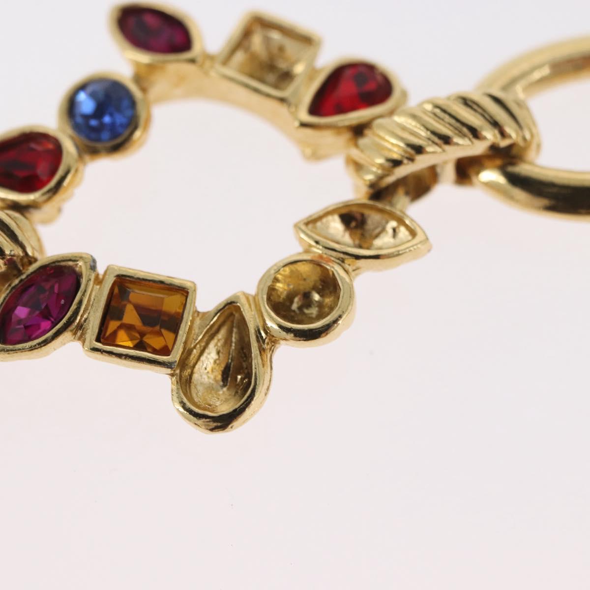 SAINT LAURENT Necklace metal Gold Tone Auth LNZ864