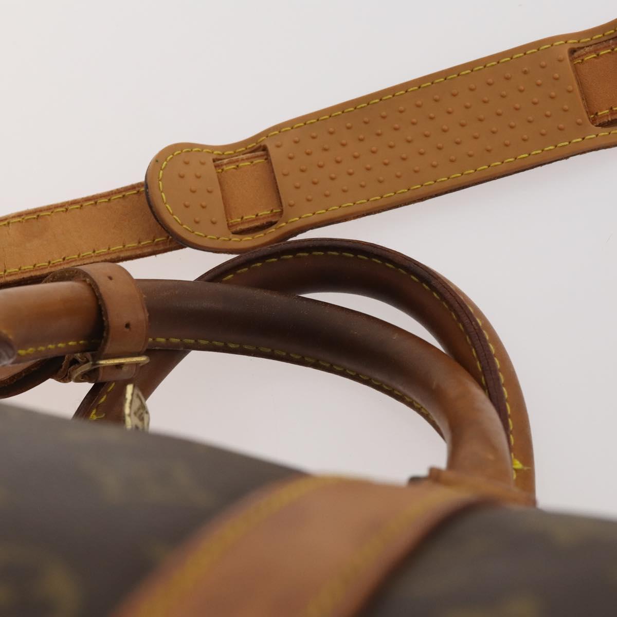 LOUIS VUITTON Monogram Keepall Bandouliere 55 Boston Bag M41414 LV Auth LNZ866