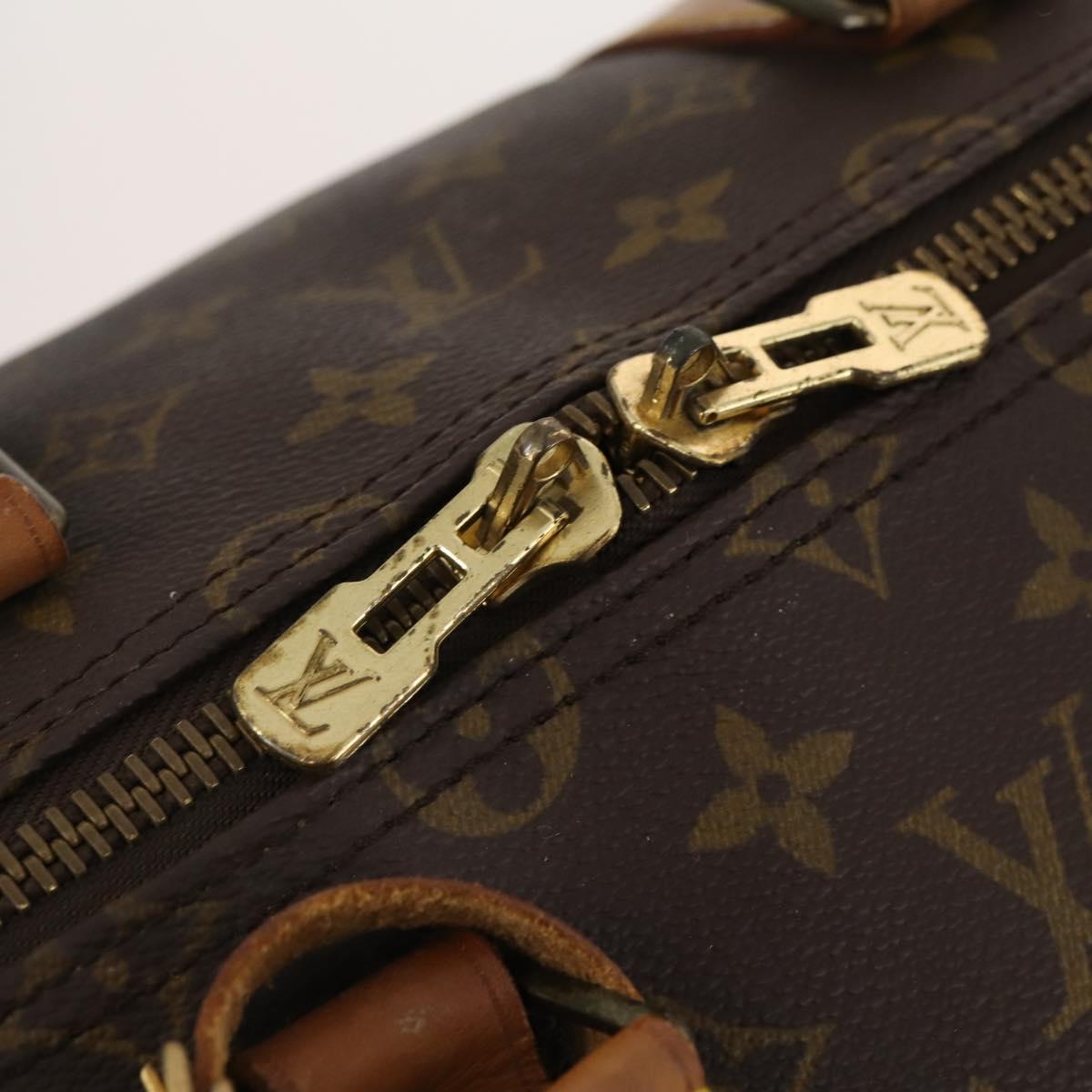 LOUIS VUITTON Monogram Keepall Bandouliere 55 Boston Bag M41414 LV Auth LNZ866