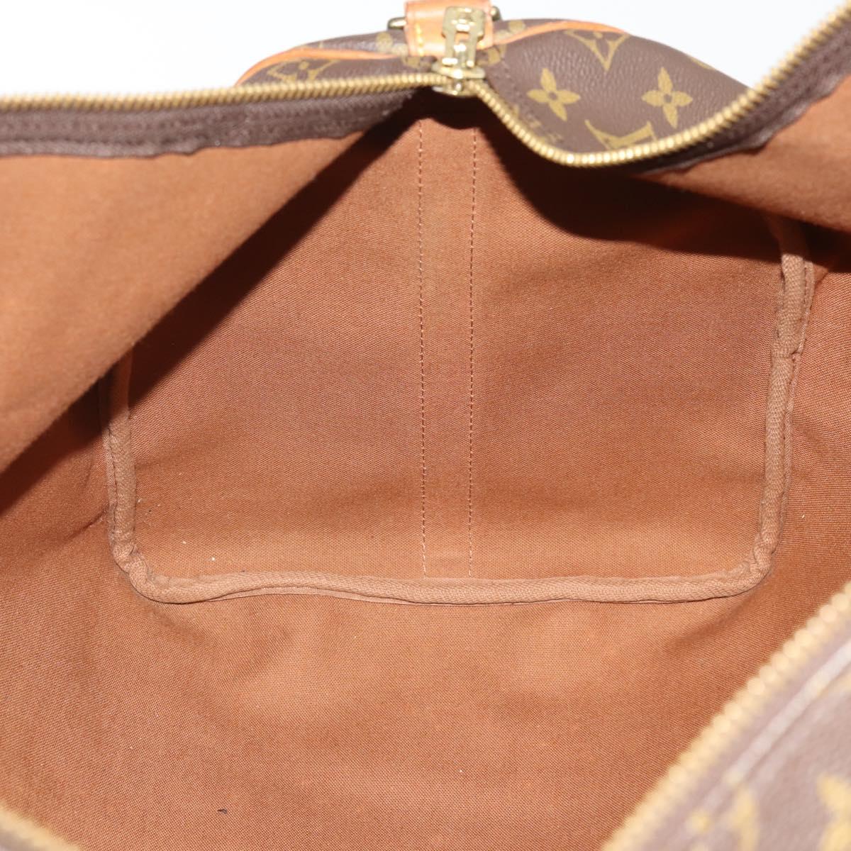 LOUIS VUITTON Monogram Keepall Bandouliere 55 Boston Bag M41414 LV Auth LNZ866