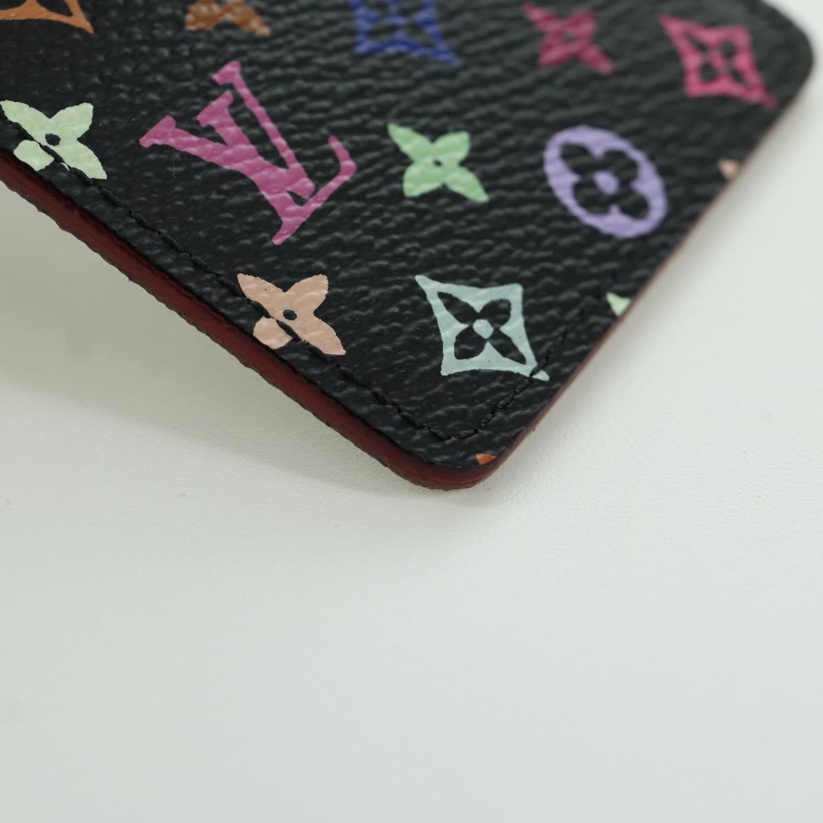 LOUIS VUITTON Monogram Multicolor Etui Hand Mirror Black M92650 LV Auth LNZ876A