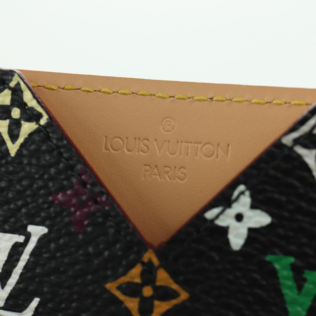 LOUIS VUITTON Monogram Multicolor Etui Hand Mirror Black M92650 LV Auth LNZ876A