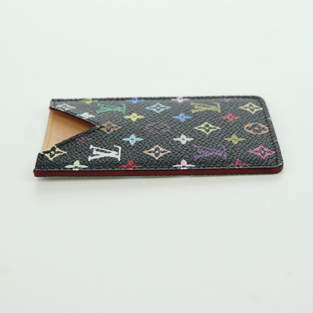LOUIS VUITTON Monogram Multicolor Etui Hand Mirror Black M92650 LV Auth LNZ876A