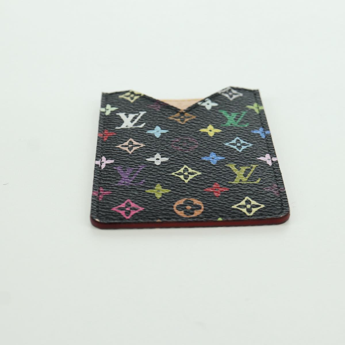 LOUIS VUITTON Monogram Multicolor Etui Hand Mirror Black M92650 LV Auth LNZ876A