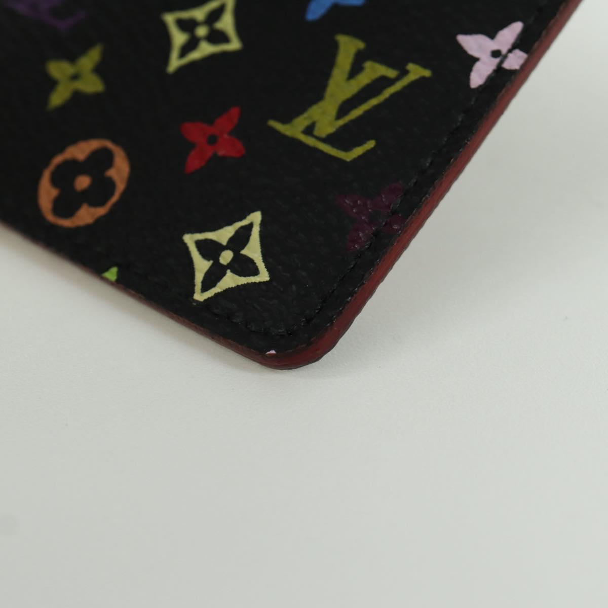 LOUIS VUITTON Monogram Multicolor Etui Hand Mirror Black M92650 LV Auth LNZ876A