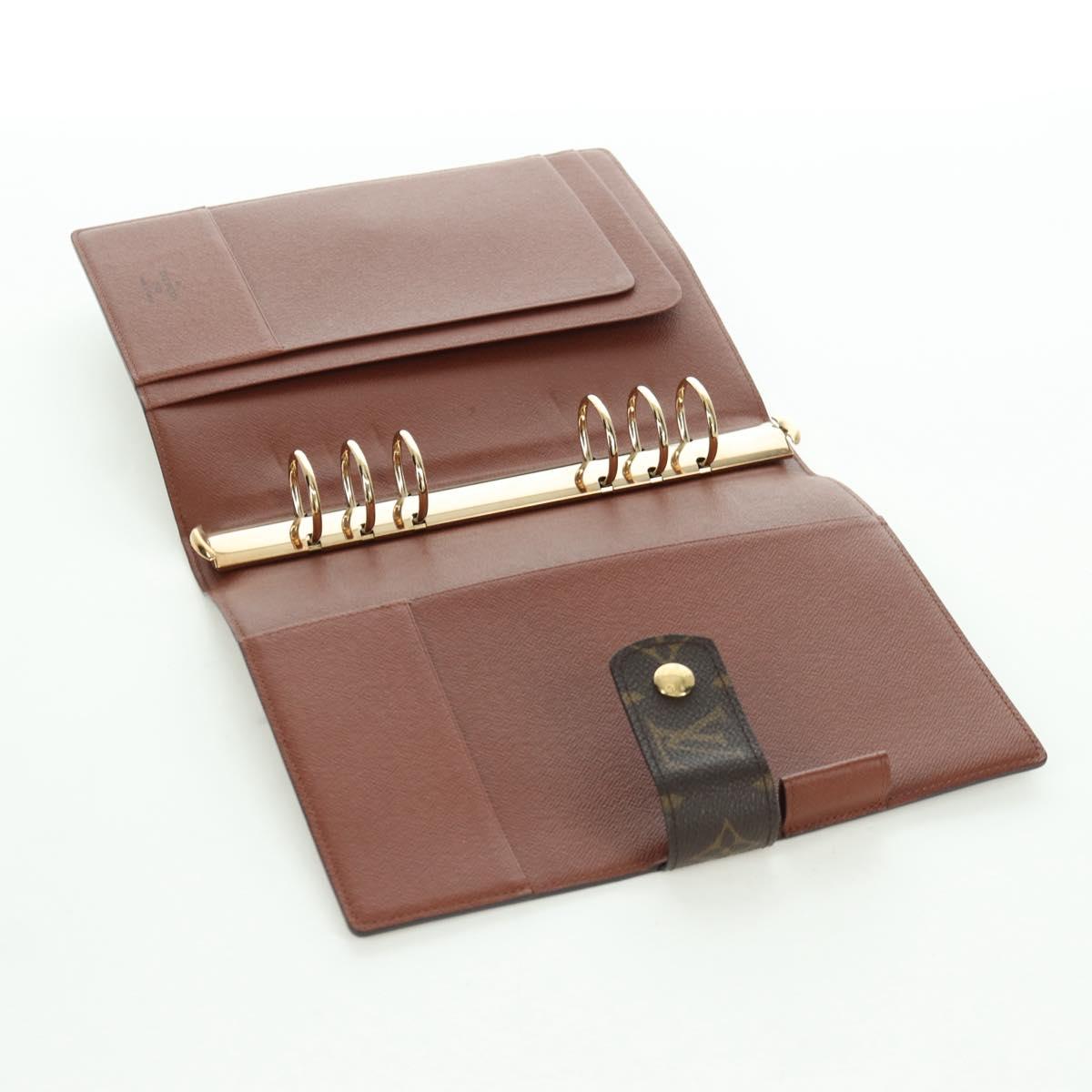 LOUIS VUITTON Monogram Agenda GM Day Planner Cover R20006 LV Auth LNZ878V