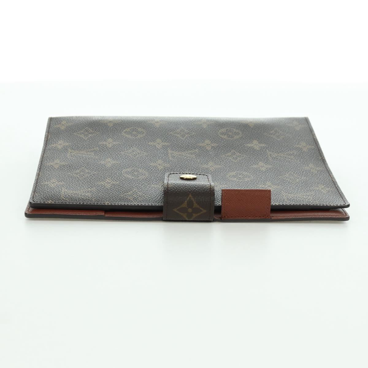 LOUIS VUITTON Monogram Agenda GM Day Planner Cover R20006 LV Auth LNZ878V