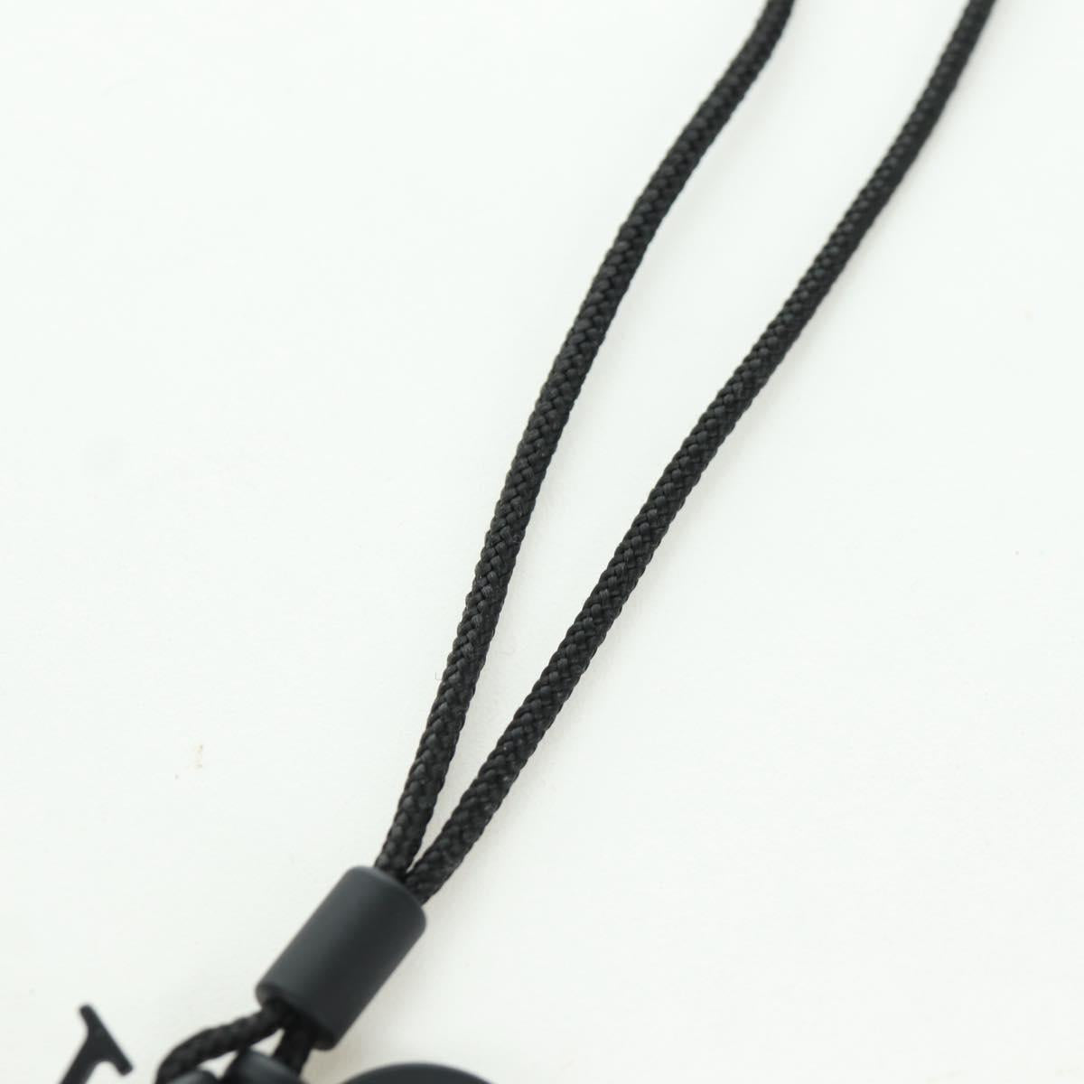 LOUIS VUITTON Collier Charms On The Go Necklace Black M63647 LV Auth LNZ880M