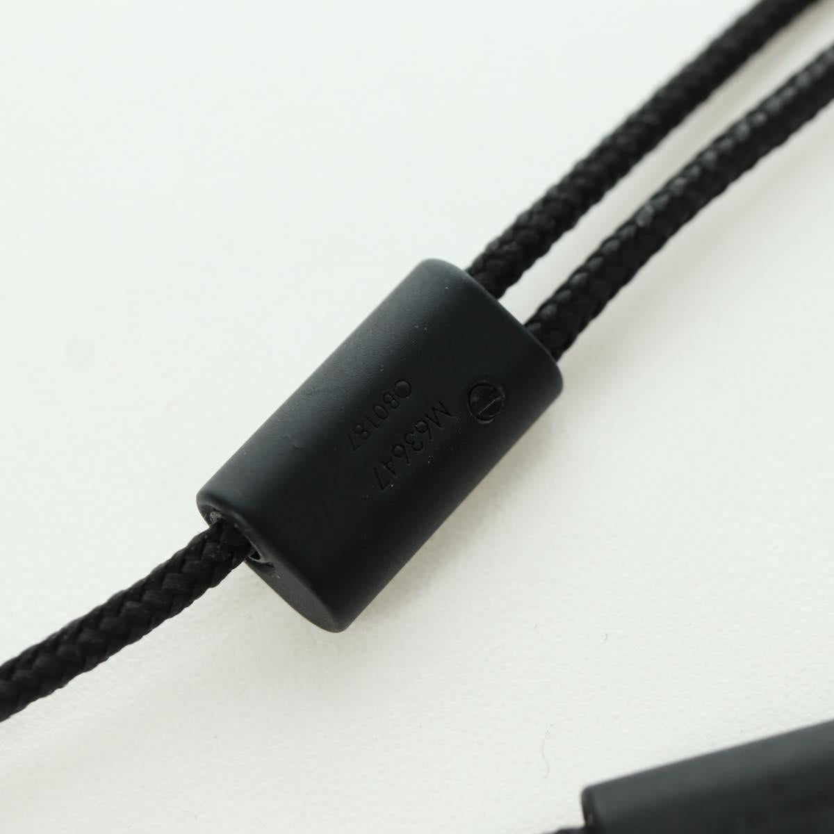 LOUIS VUITTON Collier Charms On The Go Necklace Black M63647 LV Auth LNZ880M