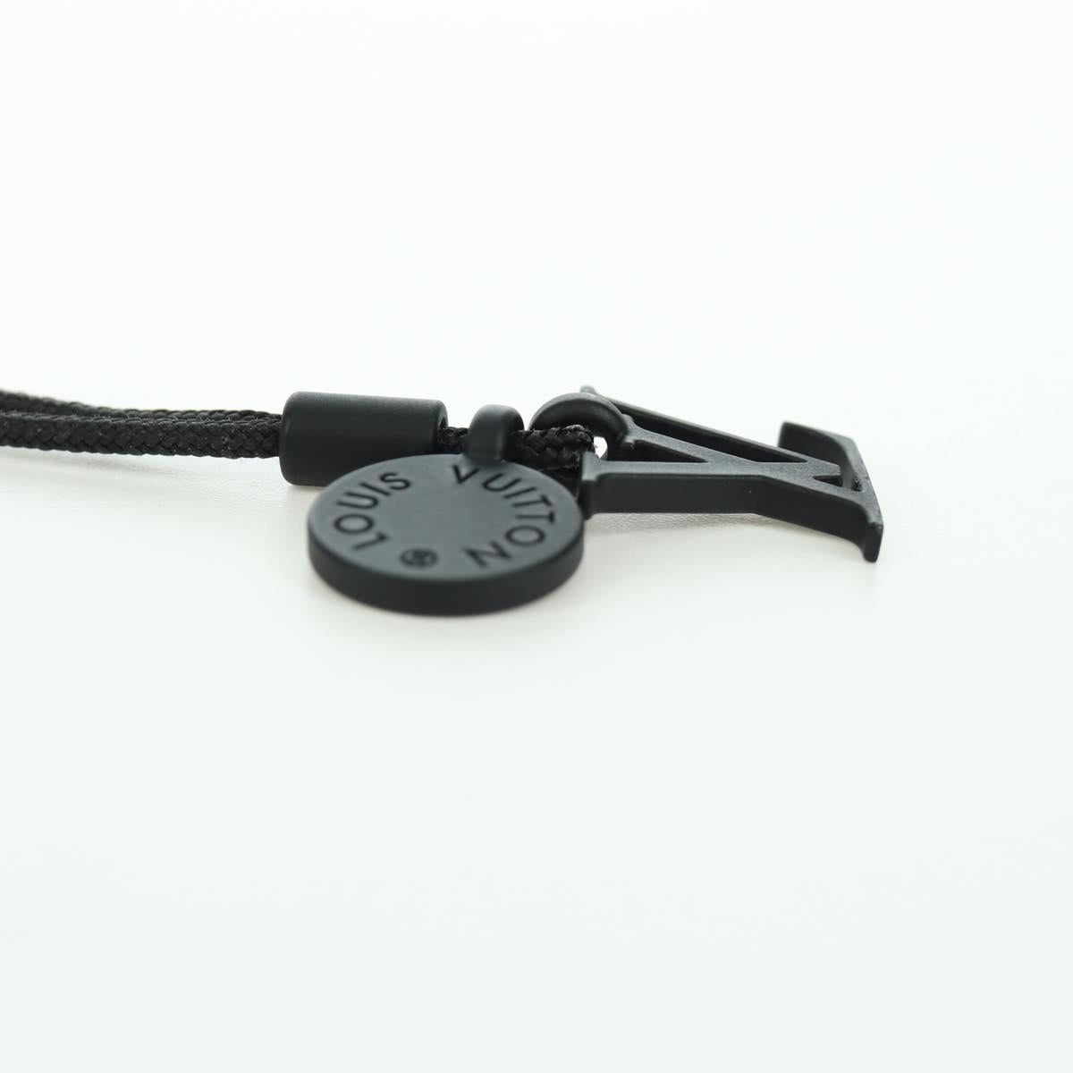 LOUIS VUITTON Collier Charms On The Go Necklace Black M63647 LV Auth LNZ880M
