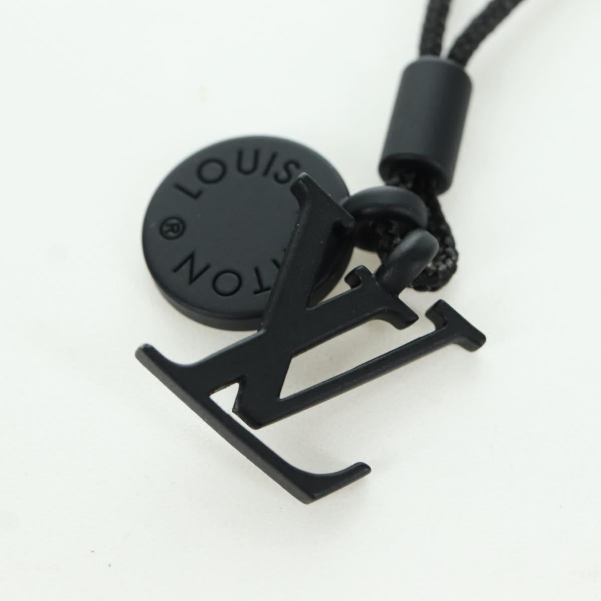 LOUIS VUITTON Collier Charms On The Go Necklace Black M63647 LV Auth LNZ880M