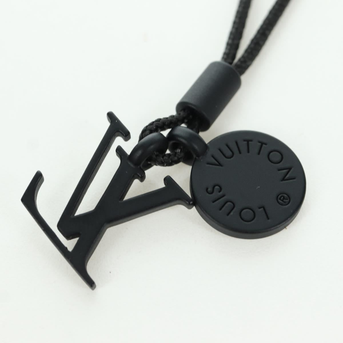 LOUIS VUITTON Collier Charms On The Go Necklace Black M63647 LV Auth LNZ880M