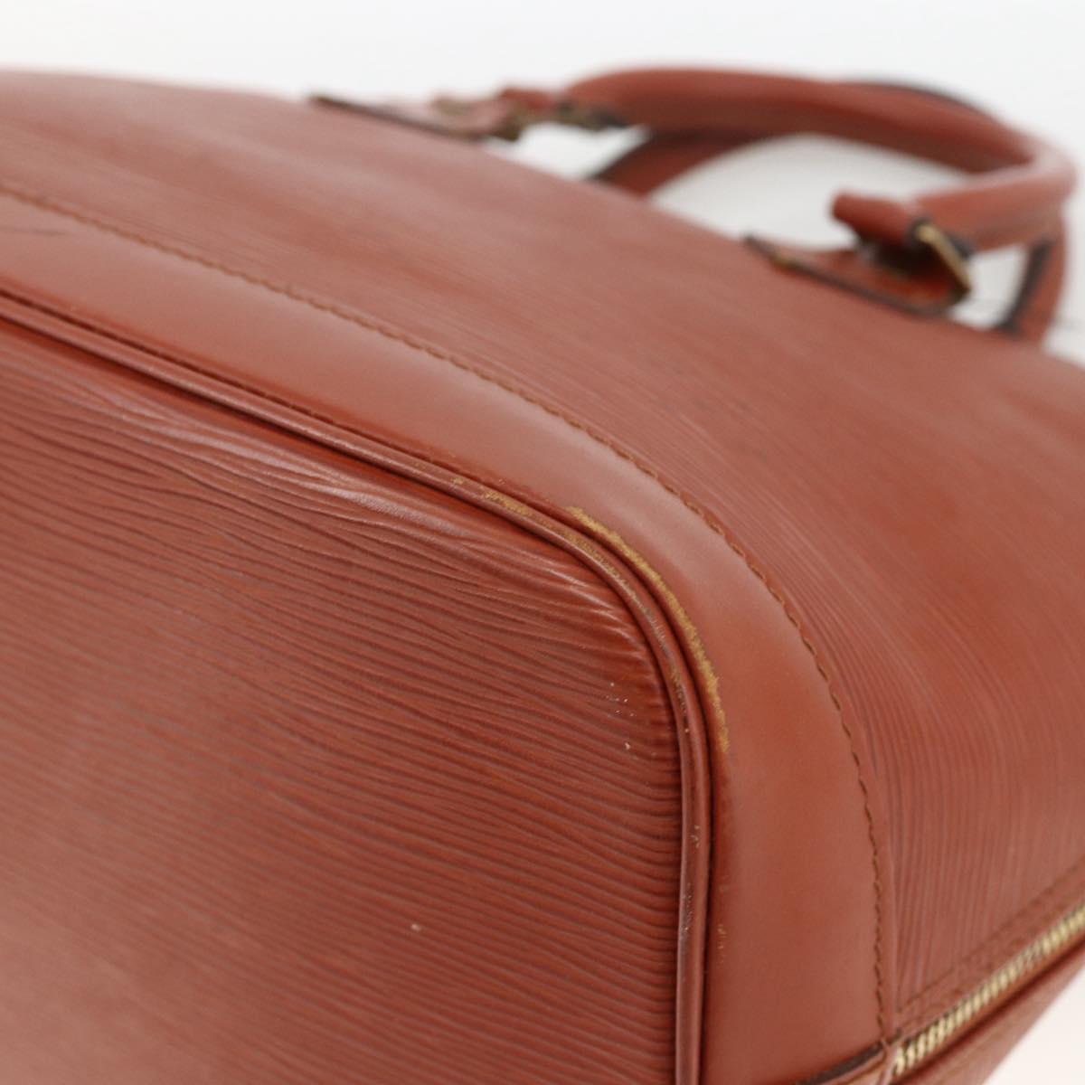 LOUIS VUITTON Epi Alma Hand Bag Brown M52143 LV Auth LNZ957