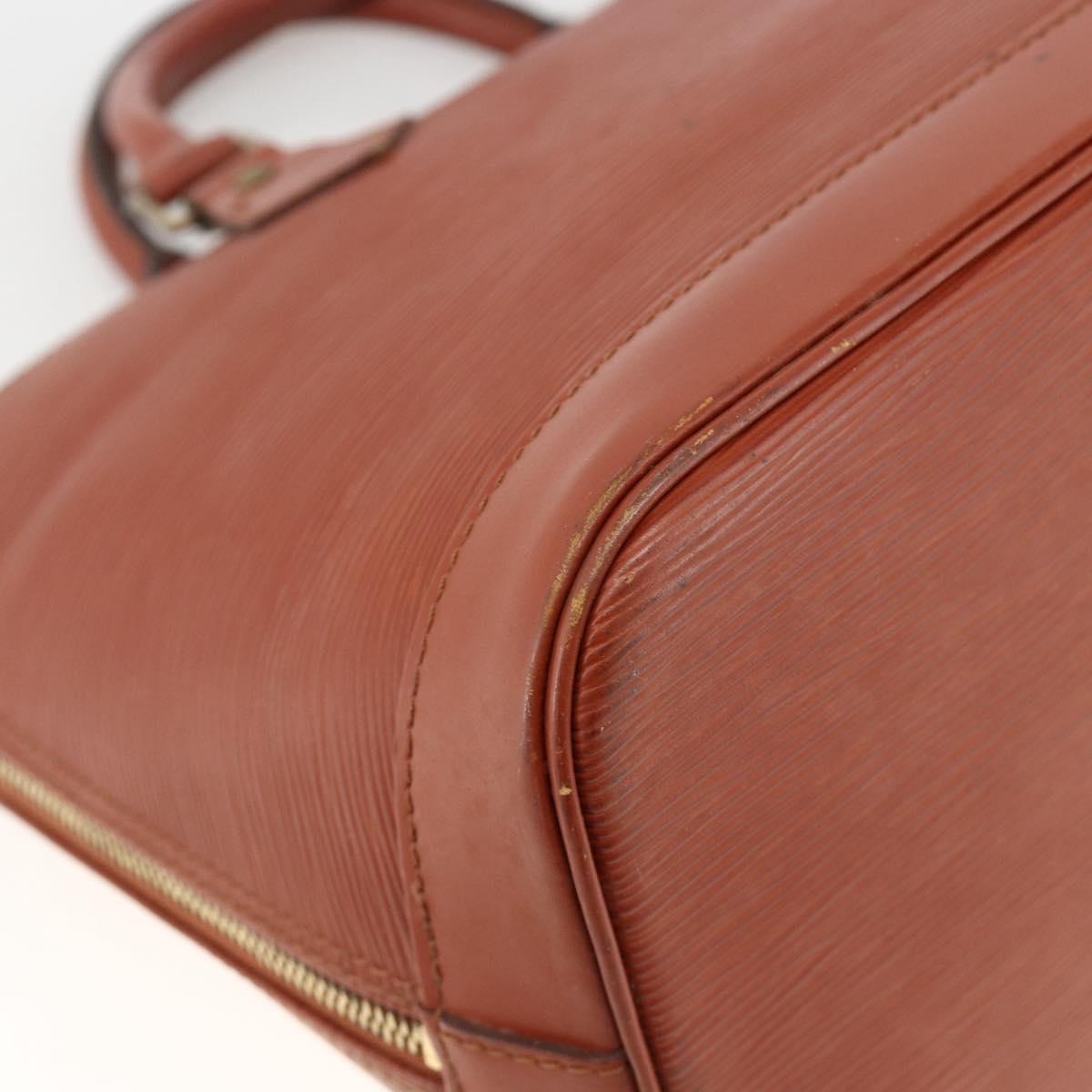LOUIS VUITTON Epi Alma Hand Bag Brown M52143 LV Auth LNZ957