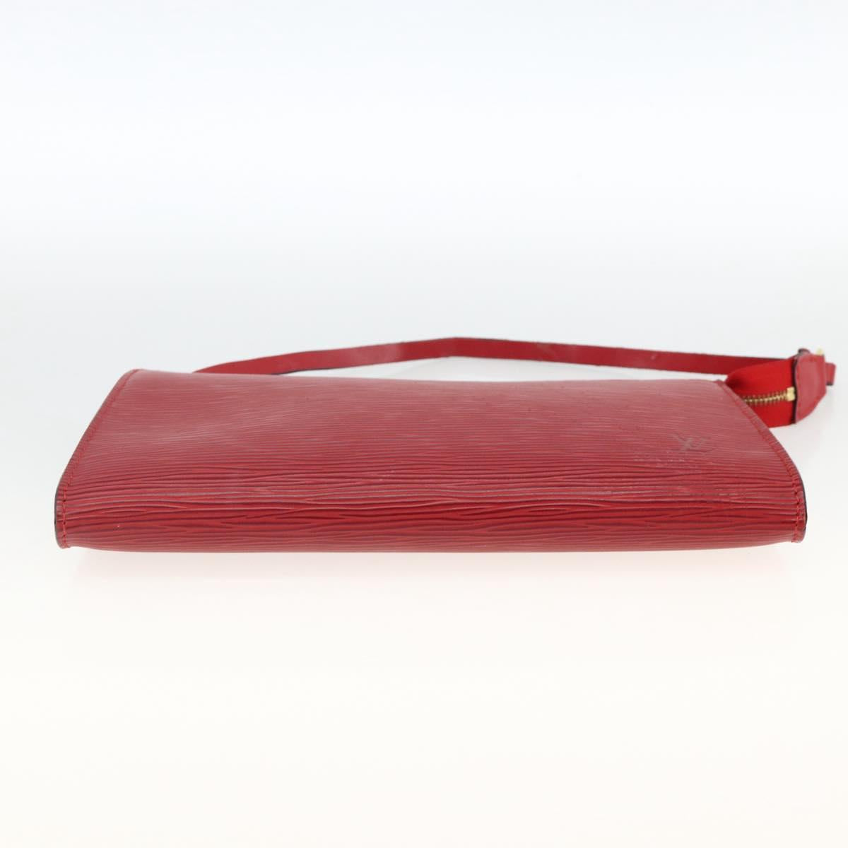 LOUIS VUITTON Epi Pochette Accessoires Pouch Red M52947 LV Auth LNZ958