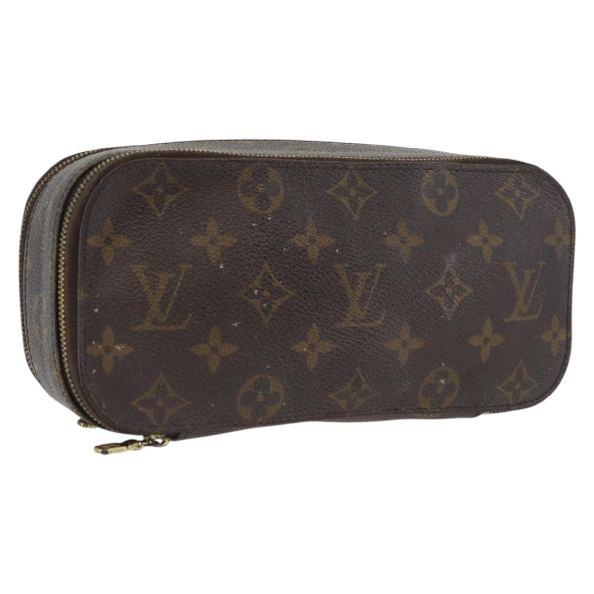 LOUIS VUITTON Monogram Trousse Blush GM Cosmetic Pouch M47505 LV Auth LNZ964