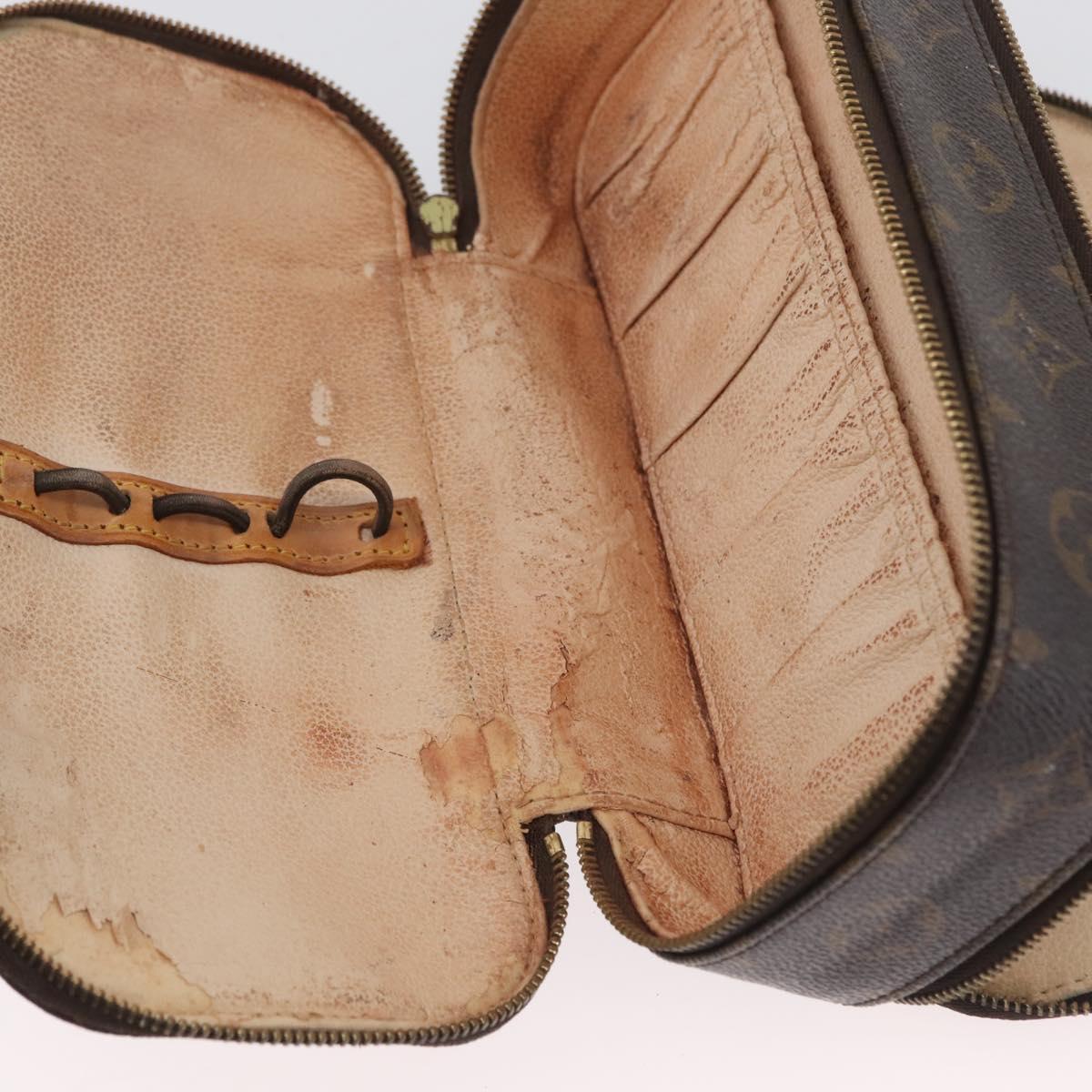 LOUIS VUITTON Monogram Trousse Blush GM Cosmetic Pouch M47505 LV Auth LNZ964